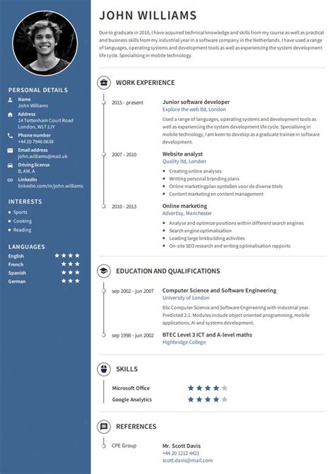 Free CV Maker: Create professional CVs online .